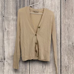 Tight Ribbed Cardigan Loft